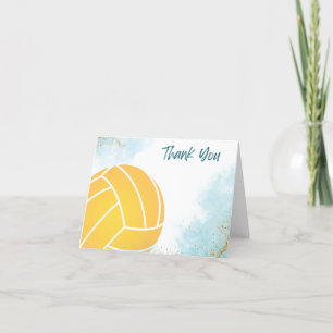 Water Polo Ball Thank You Card