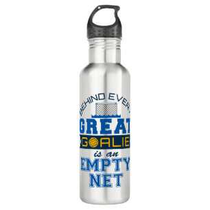 Water Polo Behind Every Great Goalie Is Empty Net 710 Ml Water Bottle