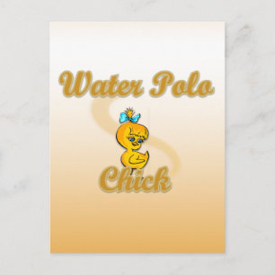 Water Polo Chick Postcard
