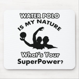 water polo design mouse pad