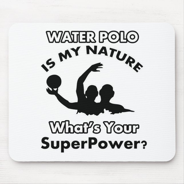 water polo design mouse pad (Front)