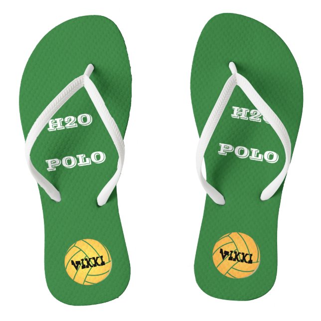 Water Polo Feet Edit Initials Jandals (Footbed)