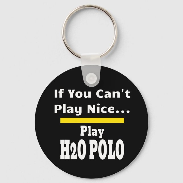 Water Polo Funny Sarcastic Key Ring (Front)