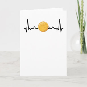 Water Polo Heartbeat Water Polo Lover Gift Card