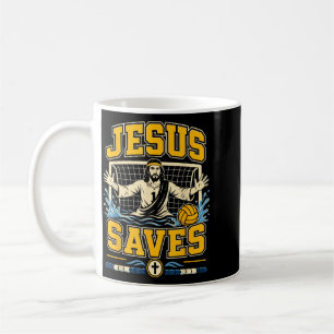 Water Polo Jesus Faith Christian Jesus Saves Coffee Mug