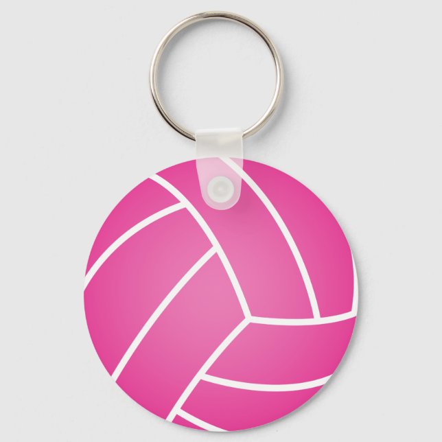 Water Polo Pink Ball Keychain (Front)