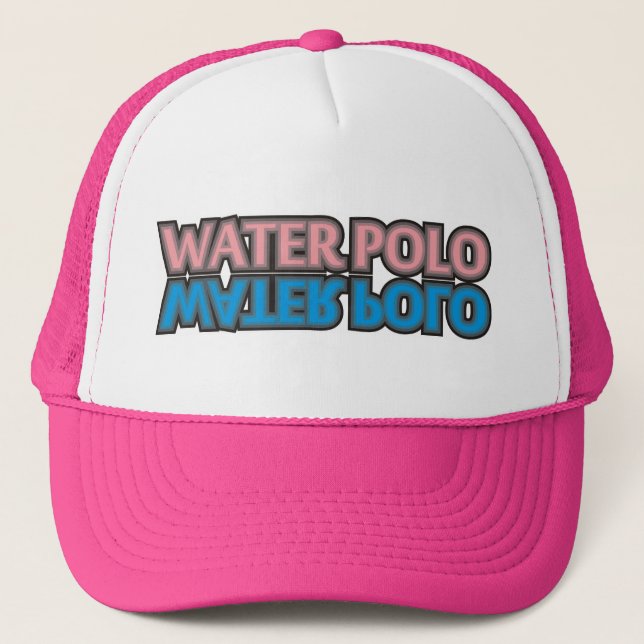 water polo pink trucker hat (Front)