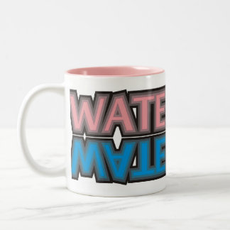 water polo pink Two-Tone coffee mug