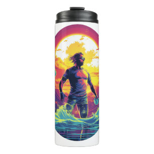 Water Polo Player Colorful Waterpolo Thermal Tumbler