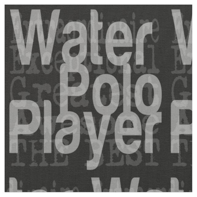 Water Polo Player Extraordinaire Fabric (Close Up)
