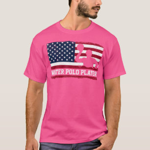 Water Polo Player Us Flag Water Polo Player