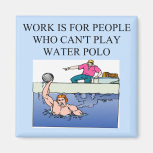 water polo players magnet