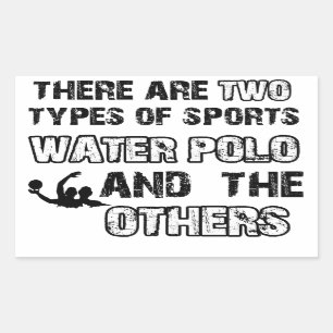 Water Polo rope designs for lovers of the sport Rectangular Sticker