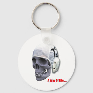 Water Polo Skull Keyring