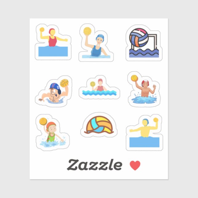 Water Polo Stickers (Sheet)