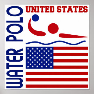 Water Polo United States Poster