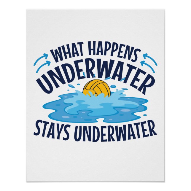 Water Polo What Happens Underwater Poster (Front)