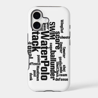 Water Polo Word Cloud Phone Case
