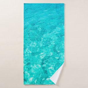 Water pool turquoise background bath towel