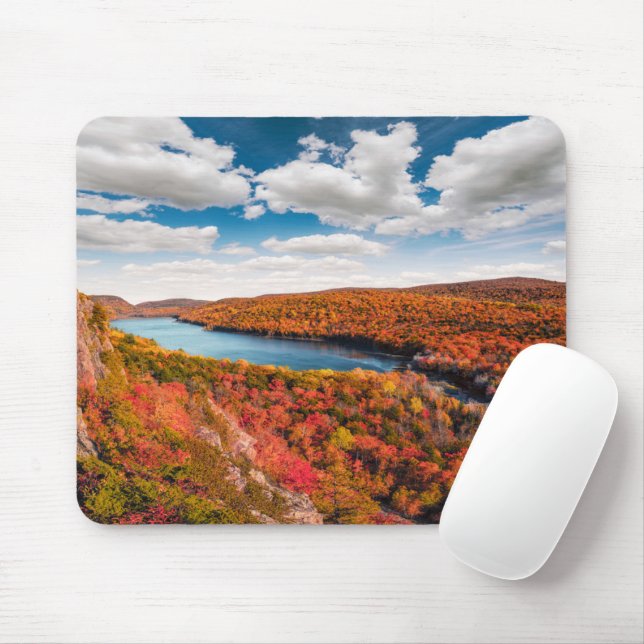 Water | Porcupine Mountains Michigan Mouse Pad (With Mouse)