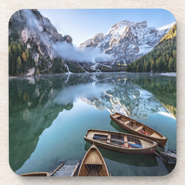 Water | Pragser Wildsee Dolomites Italy Coaster (Front)
