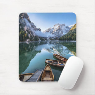 Water   Pragser Wildsee Dolomites Italy Mouse Pad