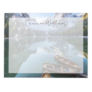 Water Pragser Wildsee Dolomites Italy Notepad