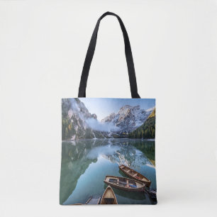 Water   Pragser Wildsee Dolomites Italy Tote Bag