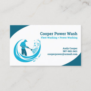 Water Pressure Wash Business Card