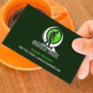 Water Pressure Wash Business Card
