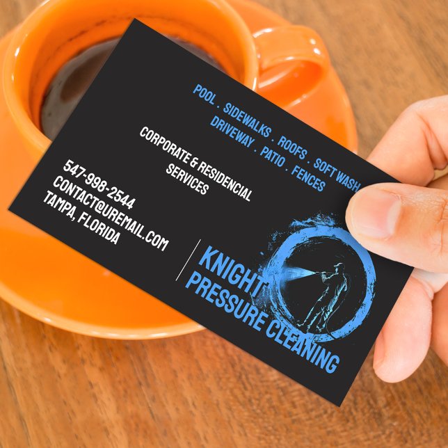 Water Pressure Wash Business Card (Creator Uploaded)