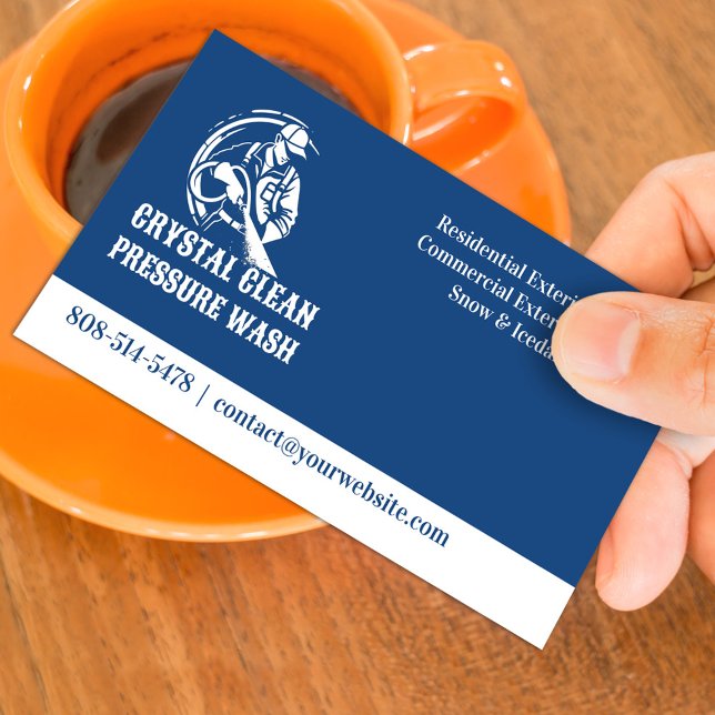Water Pressure Wash Business Card (Creator Uploaded)
