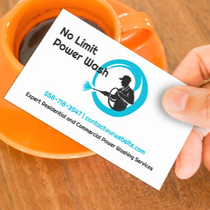 Water Pressure Wash Business Card