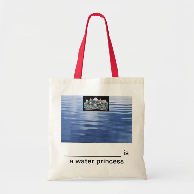 WATER PRINCESS TOTE BAG (Front)