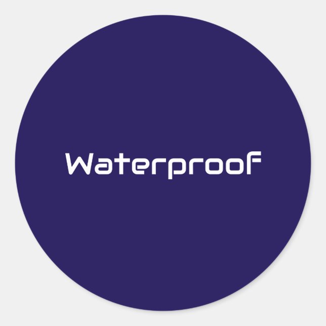 Water Proof  Blue White Label Splash Free Package (Front)