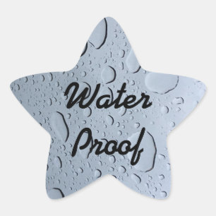 Water Proof Drops Splash Free Custom Trendy Cool Star Sticker