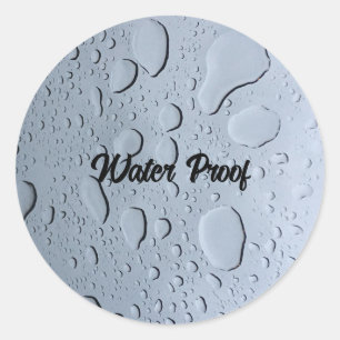 Water Proof Drops Splash Free Package Label