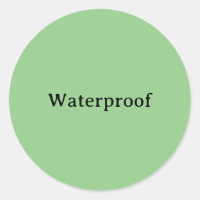 Water Proof Splash Free Package Label Sage Green