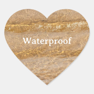 Water Proof Splash Free Package Label Sandy Beach