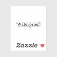 Water Proof Splash Free Package Label Simple Cool