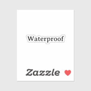 Water Proof Splash Free Package Label Simple Cool