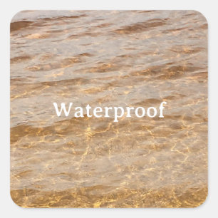 Water Proof Splash Free Package Label Trendy Cool