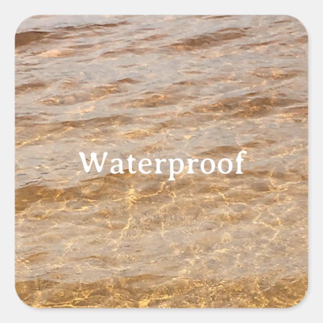 Water Proof Splash Free Package Label Trendy Cool (Front)