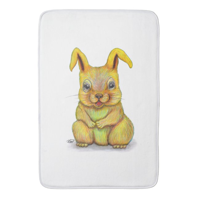 Water Rabbit Bath Mat (Front Vertical)