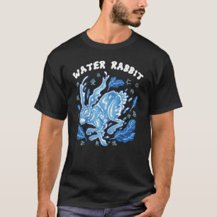 Water Rabbit Chinese Astrology Aesthetic Zodiac T-Shirt