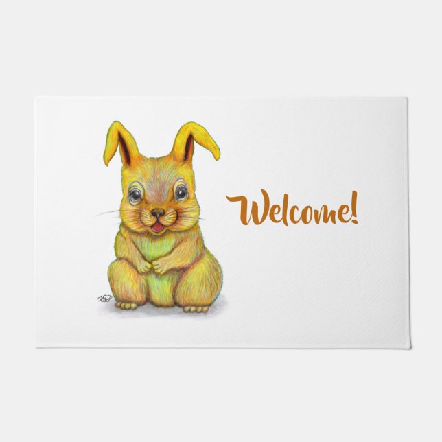 Water Rabbit Doormat (Front)