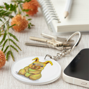 Water Rabbit Key Ring