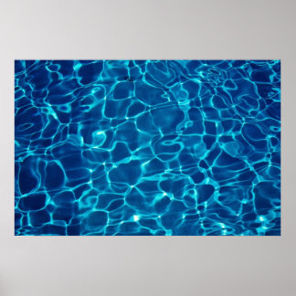 Water reflection in Swimming pool, abstract Poster