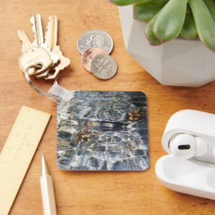 water reflection key chain