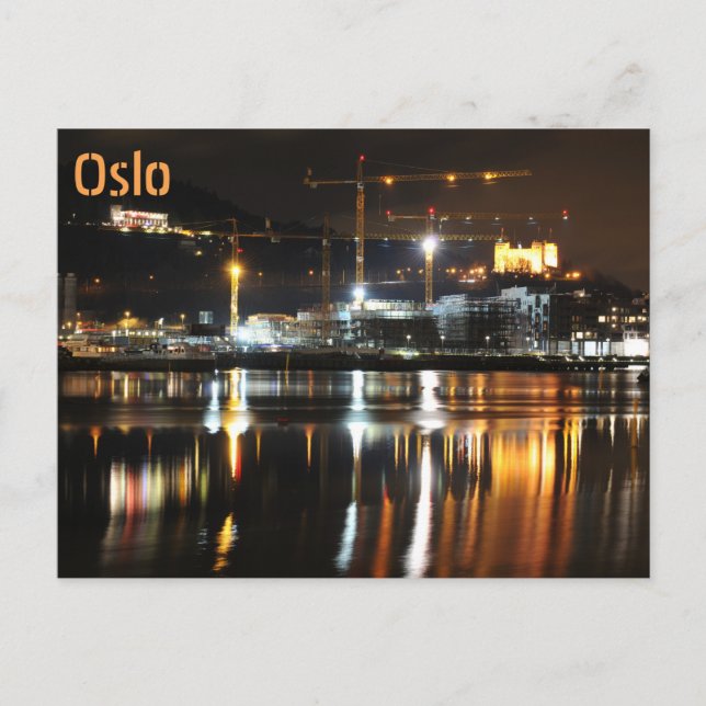 Water reflections in Oslo, Norway Postcard (Front)